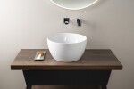 GSI - PURA keramické umyvadlo na desku vysoké, průměr 42cm, bílá ExtraGlaze 885211