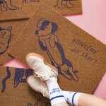 Bella Rose Rohožka z kokosových vláken Konečně jsi tady!, přírodní barva