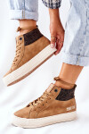 Vysoké Izolované Tenisky Big Star II274145 Camel 38