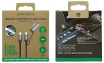 4smarts Explorer ComboCord černá / Kabel / USB-C - MagSafe adaptér / 100W / 2 m (541305)