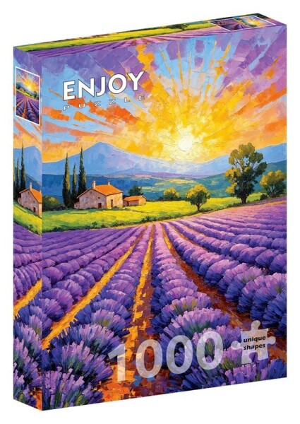 Puzzle Levandulový západ slunce 1000 dílků