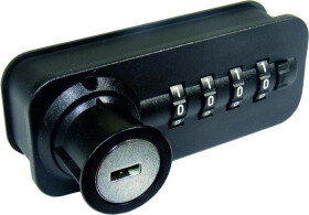 Lehmann Nábytkový zámek s číselným kódem FREE :: pravý černý (345431)