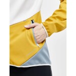 Dámská softshellová bunda CRAFT Glide sv. šedá se žlutou