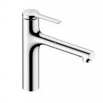 HANSGROHE - Zesis M33 Dřezová baterie 160, s výsuvnou sprškou, chrom 74801000