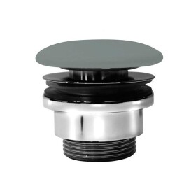 GSI umyvadlová výpust 5/4“, neuzavíratelná, keramická zátka, 5-65, agave mat PVC04