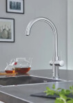 GROHE - Red Dřezová baterie Duo s ohřevem vody a filtrací, zásobník L, chrom 30079001