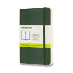 Zápisník Moleskine - měkké desky, S, čistý - tm. zelený