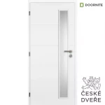 Interiérové dveře Quatro Vertika Sklo Bílé 60L