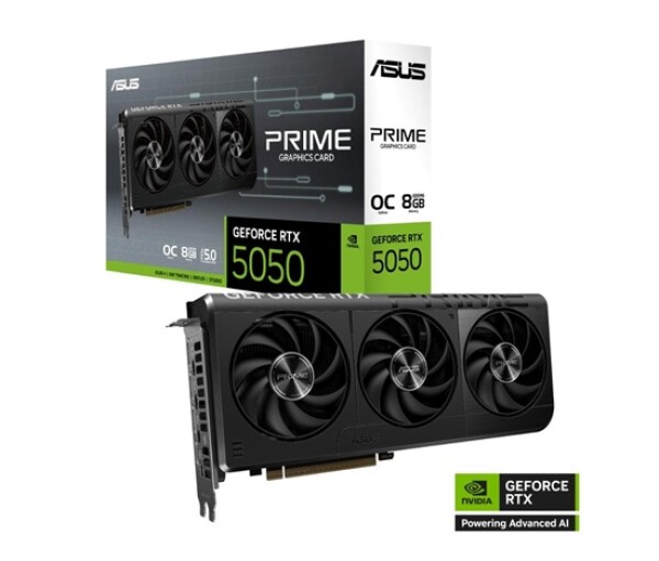 ASUS VGA NVIDIA GeForce RTX 5050 PRIME OC 8G, 8G GDDR6, 3xDP, 1xHDMI EDF_1887715