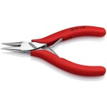 Knipex 26 26 200 T Půlkulaté kleště s břity VDE s připevňovacím okem 200mm / úzké ploché kleště /40° / délka čelistí:73m (26 26 200 T)