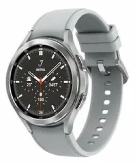 SAMSUNG Galaxy Watch 4 Classic (46 mm) LTE stříbrná / Chytré hodinky / AMOLED / Wi-Fi / Bluetooth / NFC / GPS / Wear OS (SM-R895FZSAEUE)
