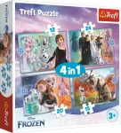 Trefl - Puzzle - Ledové království: Úžasný svět 4v1