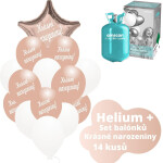 Helium set - růžovo-zlaté balónky KRÁSNÉ NAROZENINY - Balonky.cz Helium set - růžovo-zlaté balónky KRÁSNÉ NAROZENINY - Balonky.cz
