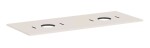 HANSGROHE - Xilesa E Deska pod umyvadlo, 138x55 cm, 2 výřezy, matná béžová 54280780