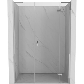 MEXEN/S - Mist-H L sprchové dveře křídlové pravé 160, transparent, chrom 8A5L-160-001-01-00-P
