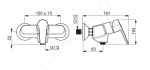 HANSA - Polo Sprchová baterie, Thermo Cool, chrom 51450193