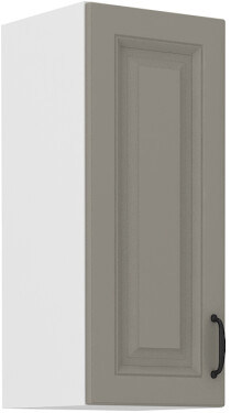 Horní skříňka Stilo 30 G-72 1F Barva korpusu: Bílá, Barva dvířek: Clay Grey