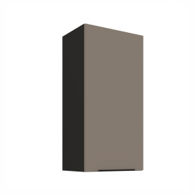 Horní skříňka Aria 45 G-90 1F Barva korpusu: Černá, Barva dvířek: TA - Sandgrau AFM