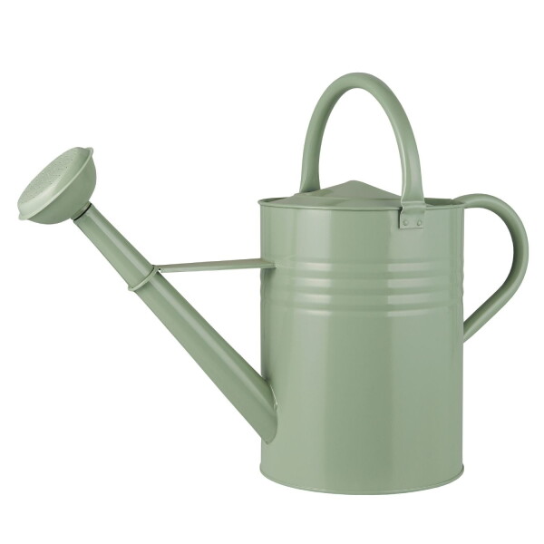 Ib Laursen Zahradní konev Light Green 11 l, zelená barva, šedá barva, kov