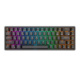 Royal Kludge RK837 RGB hnědé spínače černá / Bezdrátová klávesnice / mechanická / 2.4GHz BT / US Layout (RK837 brown switch)