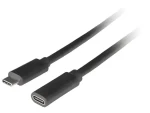 Lanberg CA-USBE-20CC-0005-BK černá / Kabel USB-C / USB-C (M) - USB-C (M) / 0,5 m (CA-USBE-20CC-0005-BK)