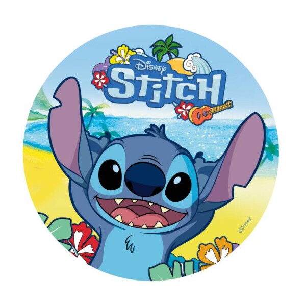 Dortisimo Dekora jedlý obrázek na hmotě Stitch 20 cm