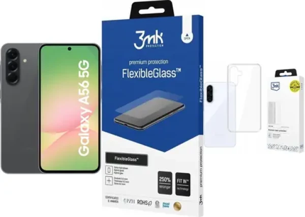 Samsung Galaxy A56 5G grafitová 128GB + FlexibleGlass + Clear Case / Smartphone / 8GB / 128GB