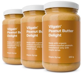 Vilgain Arašídové máslo delight BIO – 3× s datlemi 350 g