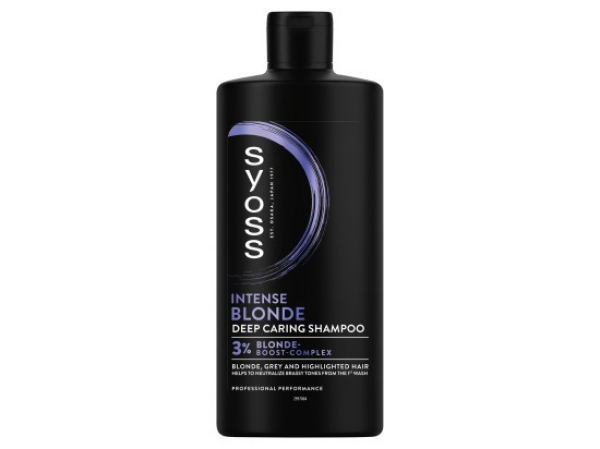Syoss Intense Blond šampon pro blond, šedivé a melírované vlasy 440ml