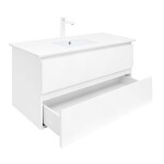 Koupelnová skříňka s umyvadlem SAT B-Way 99x50x45 cm bílá lesk BWAY2100WU4B2 BWAY2100WU4B2