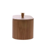HK living Dekorativní box Ash Wood, přírodní barva, dřevo, kov