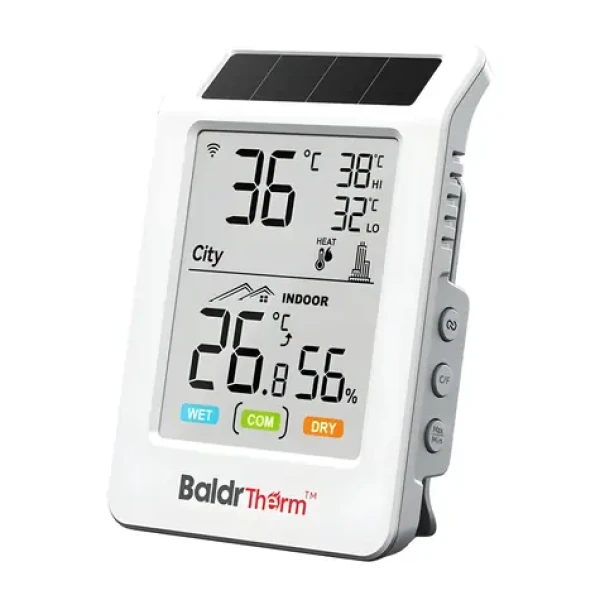 RainPoint BALDRTHERM HCS596WB / Termohygrometr / Wi-Fi / Bluetooth / solární napájení (HCS596WB)