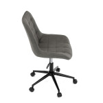 Pracovní židle, výškově nastavitelná, šedá látka, KA-V3120 GREY3