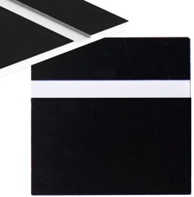 Gravírovací laminát 300 x 200 x 1,3 mm - Černý, bílý