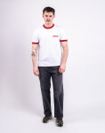 Tričko Carhartt WIP S/S Ip Ringer T-Shirt White/Red/Red