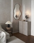Stoff Nagel Designový svícen STOFF Nagel Stand Black, černá barva, kov