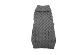 Arno elastický svetr pro psa Barva: Šedá, Délka zad (cm): 24, Obvod hrudníku: 26 - 36 cm