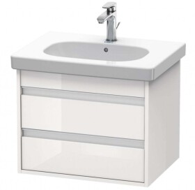 DURAVIT - Ketho Umyvadlová skříňka 48x60x46 cm, 2 zásuvky, lesklá bílá KT665002222