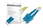 DIGITUS Fiber Optic Patch Cord, LC to SC Singlemode 09/125 Duplex Length 2m