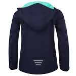 TrollKids Dívčí softshellová bunda Trollfjord Jacket navy/mint navy blue (175-132) 116