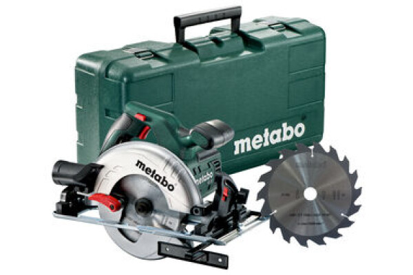 Metabo KS 55 set / Ruční okružní pila / 1200W / Průměr 160 mm / 5.600 ot-min / Hloubka řezu 55 mm / Plastový kufr (690903000)