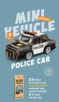 3D puzzle dřevěné - Policejní auto 13 cm, Wiky kreativita, W035431