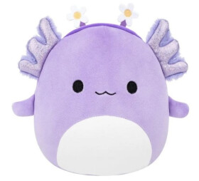 Squishmallows Fialový axolotl s čelenkou - Monica