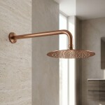 REA - Kulatá dešťová sprcha JS-P014BRG 25cm Brush Copper REA-P8602