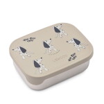 LIEWOOD Svačinový box Arthur Dakota Dog/Mist 900 ml, béžová barva, kov