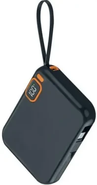 2GO Travel 10000mAh černá / Powerbanka / USB-C + Lightning / Power Delivery 42,5W / displej (797519)