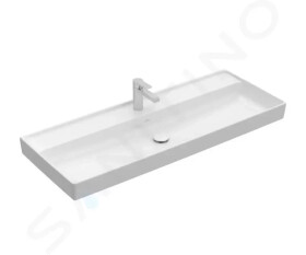 VILLEROY & BOCH - Collaro Umyvadlo nábytkové 1200x470 mm, bez přepadu, otvor pro baterii, CeramicPlus, Stone White 4A33C2RW