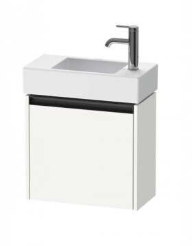 DURAVIT - Ketho.2 Umyvadlová skříňka 44x48x24 cm, 1 dvířka, panty vpravo, matná bílá K25072R18180000