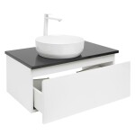Koupelnová skříňka s krycí deskou SAT B-WAY 79x30x45 cm bílá lesk BWAY80WTKUB BWAY80WTKUB