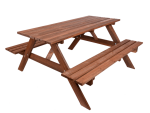ROJA PIKNIK zahradní set dřevěný - 220cm - mořený
